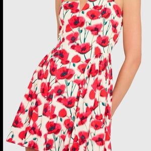 Amanda Uprichard Red Floral Mini Dress